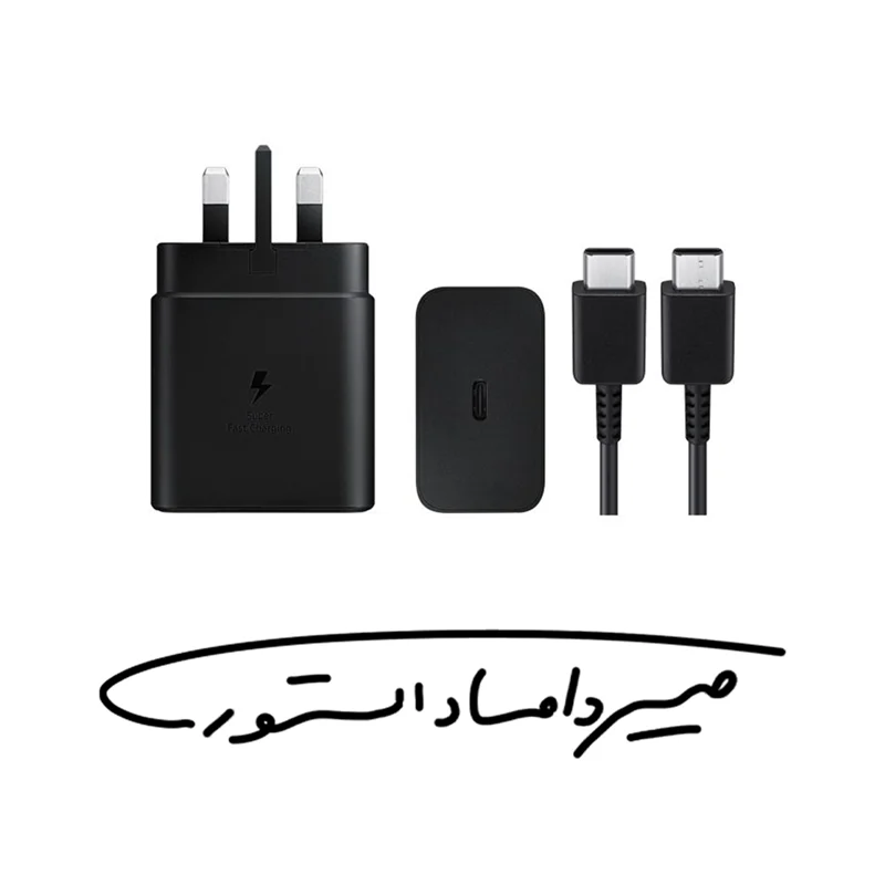 آداپتور اورجینال 45W سامسونگ به همراه کابل 1.8 متری - 3 شاخه - با گارانتی