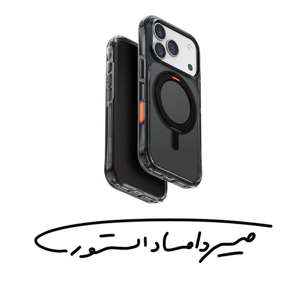 قاب برند UNIQ - آیفون سری 17 - مدل Swivix - ضد ضربه - دودی