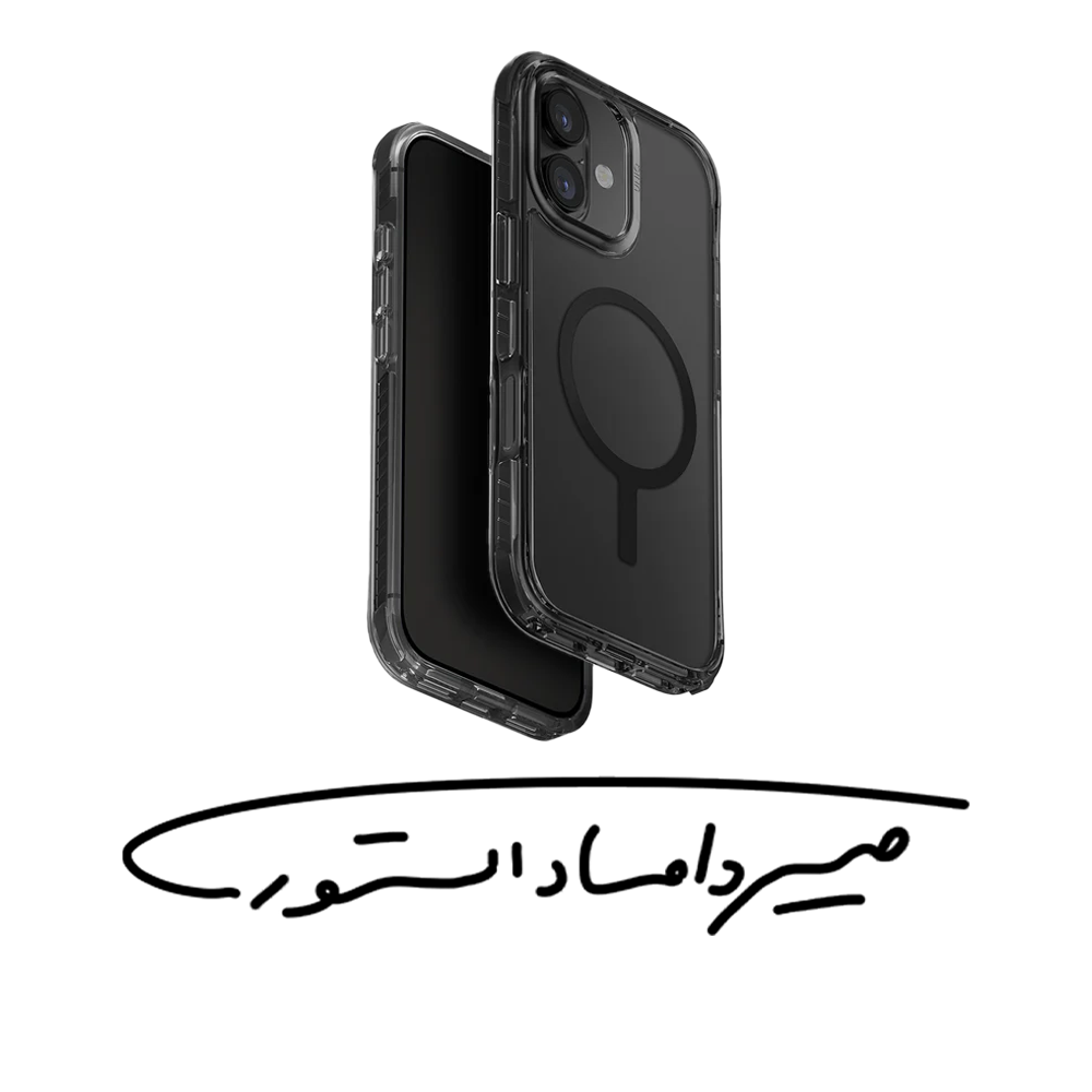 قاب برند UNIQ - آیفون سری 17 - مدل Combat - ضد ضربه - دودی