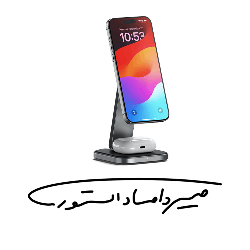 استند شارژ بی سیم دو کاره برند SATECHI - مدل Q21FM