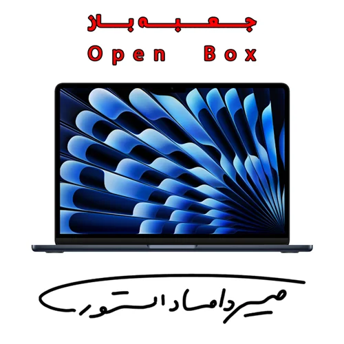 مک بوک ایر M3 کاستوم - رم 24 - 2 ترابایت - 13.6 اینچ - میدنایت - Z1BD000LE - جعبه باز