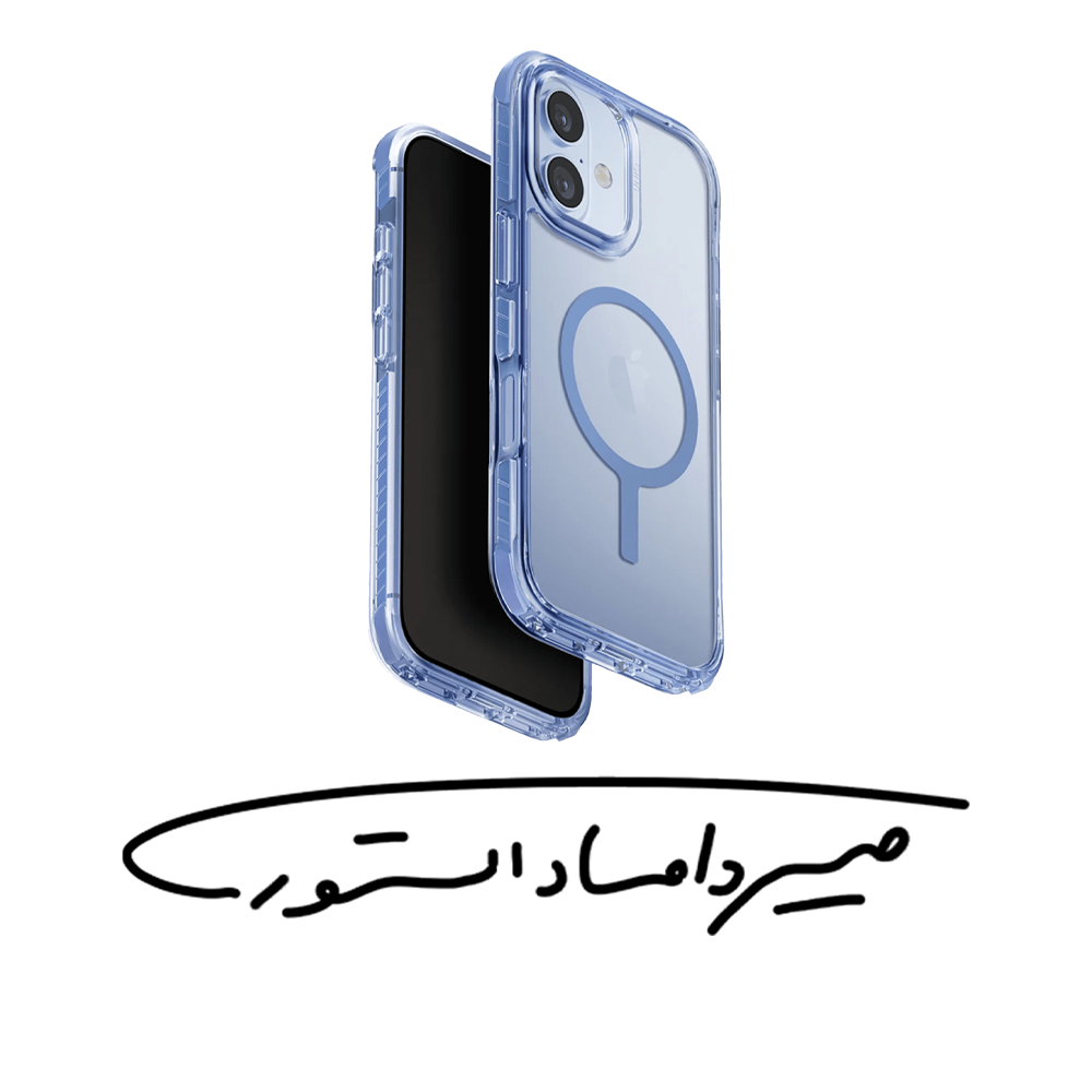 قاب برند UNIQ - آیفون سری 17 - مدل Combat - ضد ضربه - آبی روشن