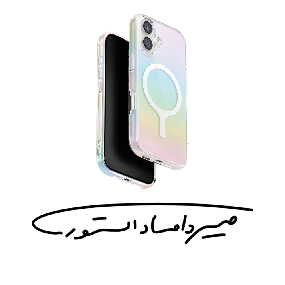 قاب برند UNIQ - آیفون سری 17 - مدل Iridescia - ضد ضربه - هفت رنگ