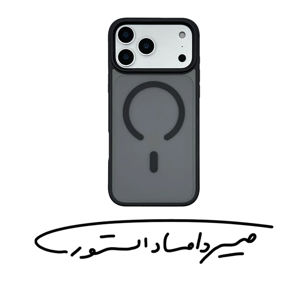 قاب برند G-TECH - آیفون سری 17 - مدل Nexo Frost - پشت مات - مگ سیف دار - دودی