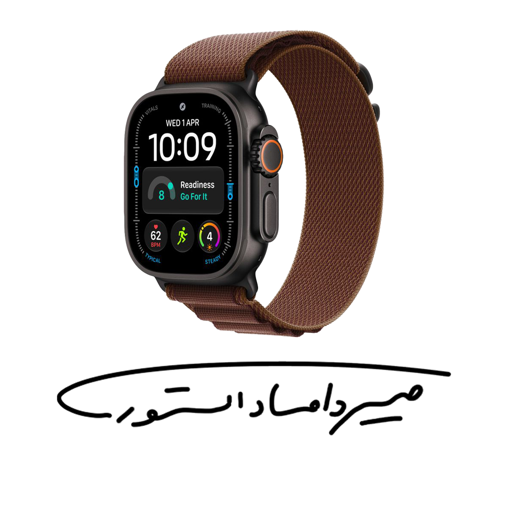 ساعت هوشمند اپل مدل اولترا 4 - بدنه مشکی تیتانیوم - Alpine Band - 49mm