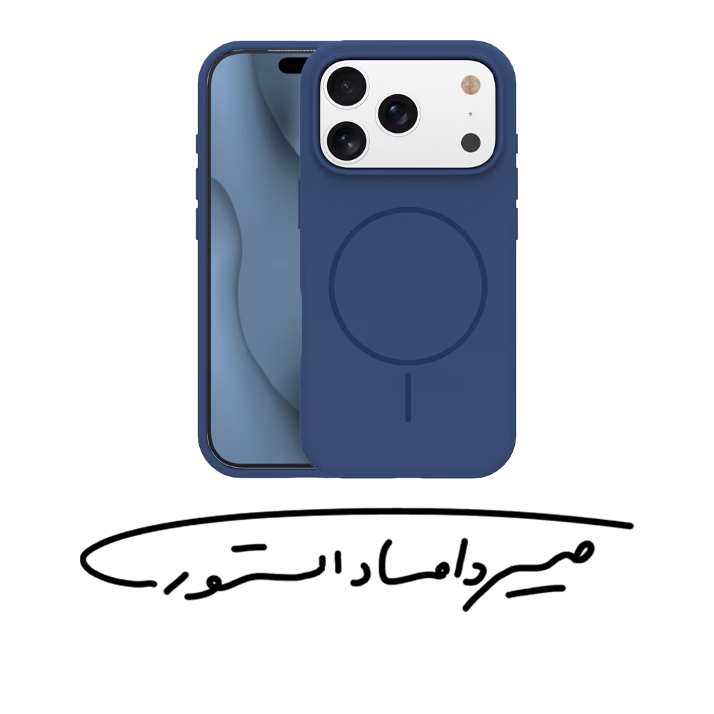 قاب برند G-TECH - آیفون سری 17 - مدل Nexo Pulse - سیلیکونی مگ سیف دار - آبی