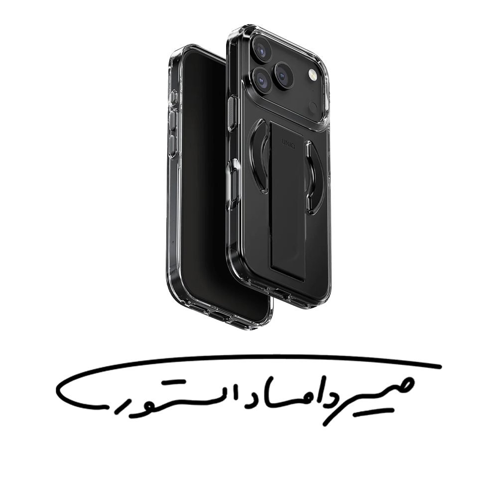 قاب برند UNIQ - آیفون سری 17 - مدل Heldro Air - ضد ضربه - دودی