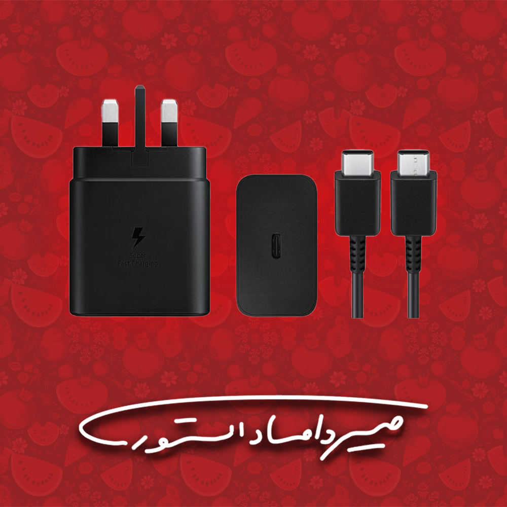 آداپتور اورجینال 45W سامسونگ به همراه کابل 1.8 متری - 3 شاخه - با گارانتی